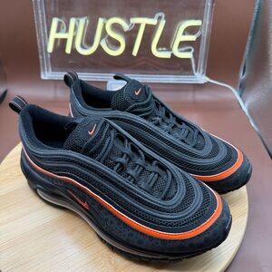 Nike Air Max 97 Safari GS Black Orange Youth 6Y
